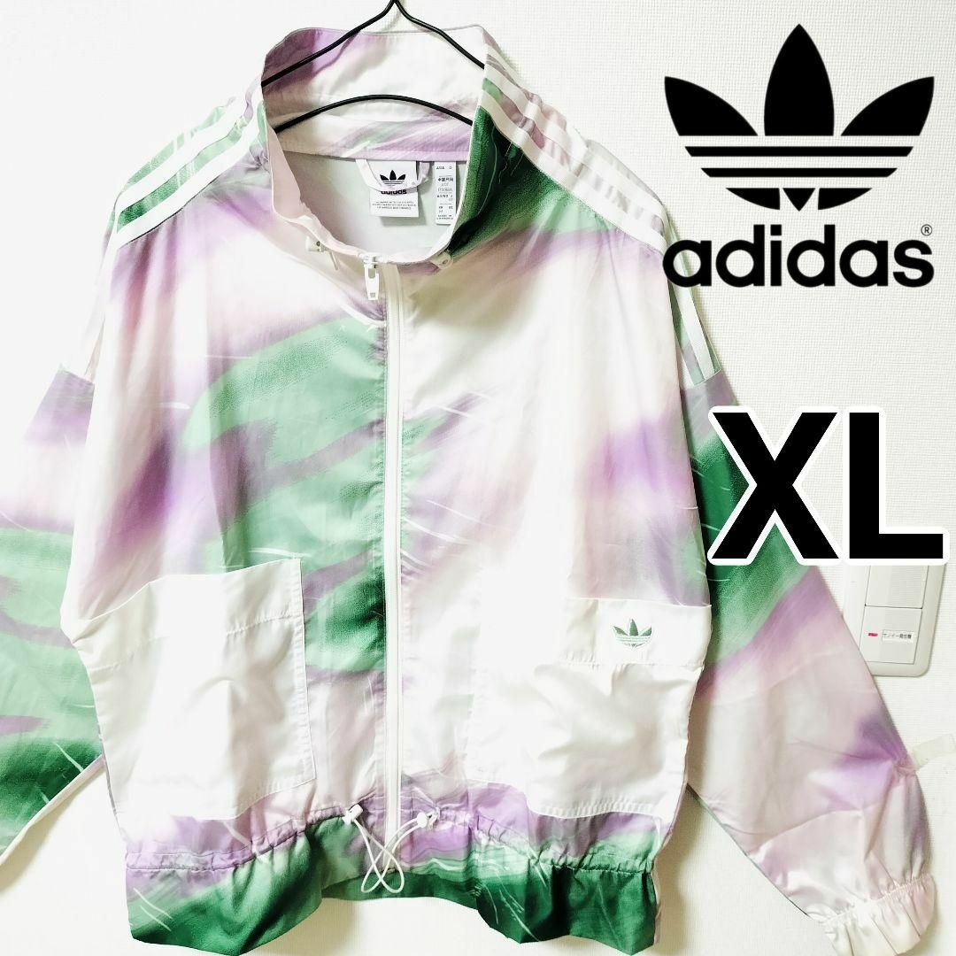 Originals（adidas）(オリジナルス)のアディダス パステルカラー ナイロン トラックジャケット ブルゾン 女性OT レディースのジャケット/アウター(ブルゾン)の商品写真