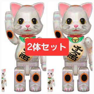 NY@BRICK 招き猫 千万両 透明メッキ 100％ & 400％ 2セット