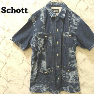 ショット(schott)のShott デニムシャツ L アシンメトリー(シャツ)