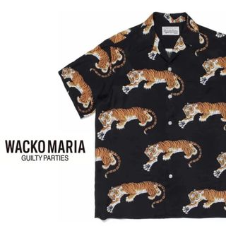 ワコマリア(WACKO MARIA)のWACKOMARIA ワコマリア　リーペリーアロハシャツ　虎　ブラック　XL(シャツ)