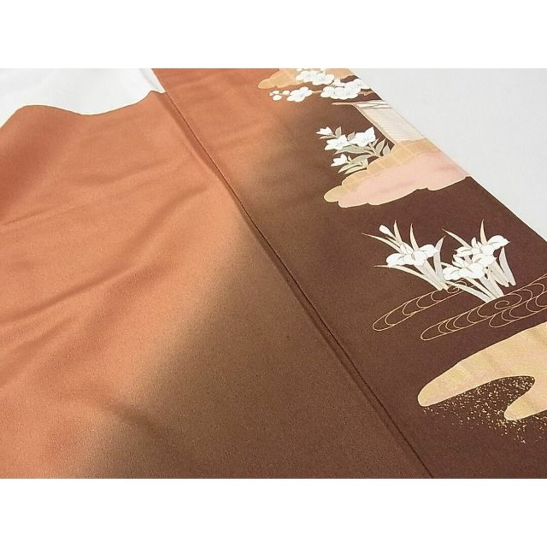 平和屋-こころ店■上質な小紋　折り鶴　正絹　逸品　AAAD7260Acs レディースの水着/浴衣(着物)の商品写真