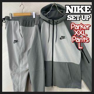 ナイキ(NIKE)の美品 NIKE セットアップ テックフリース パーカー ジョガー パンツ 上下(パーカー)