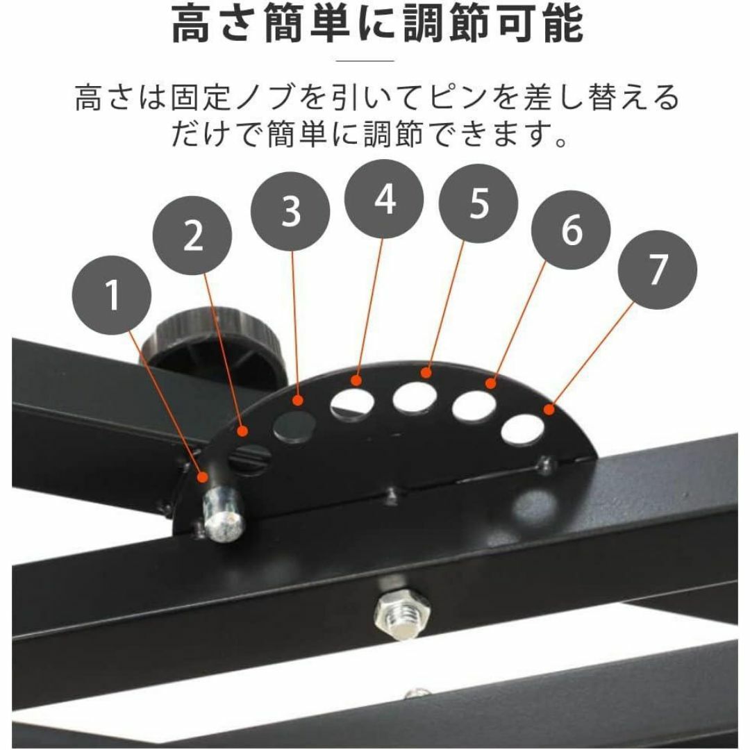 新品　ピアノスタンド X型キーボードスタンド 7段階調節 ダブルレック 楽器のベース(アコースティックベース)の商品写真