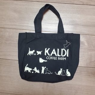 KALDI - KALDI　カルディ　ミニトートバック　黒　猫