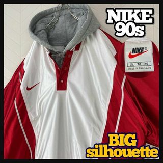 ナイキ(NIKE)の極美品 超激レア 90s ナイキ ゲームシャツ ハーフスナップ 超ビックサイズ(Tシャツ/カットソー(半袖/袖なし))