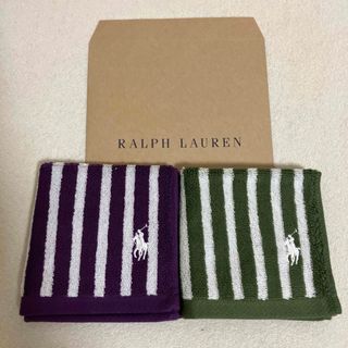 ラルフローレン(Ralph Lauren)のラルフローレン☆タオルハンカチ 2枚セット(ハンカチ/ポケットチーフ)