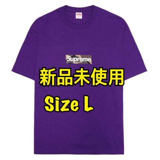 シュプリーム(Supreme)のSupreme Box Logo Tee ボックス ロゴ Camoカモ紫 L(Tシャツ/カットソー(半袖/袖なし))