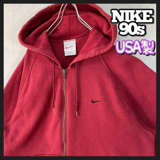 NIKE - 激レア USA製 90s NIKE パーカー スウェット スモールスウッシュ