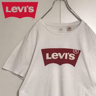 【人気定番】リーバイス　ビッグロゴ入りTシャツ　人気ホワイト　Ｍ  H746(Tシャツ/カットソー(半袖/袖なし))