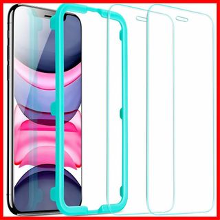 【在庫処分】ESR iPhone 11 ガラスフィルム iPhone XR 用強(その他)