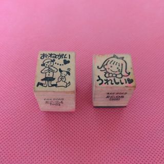 メッセージ スタンプ はんこ 女の子 犬(印鑑/スタンプ/朱肉)