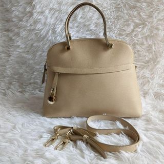 フルラ(Furla)のフルラ バッグ パイパー 2WAY ショルダー ハンドバッグ ベージュ チャーム(ハンドバッグ)