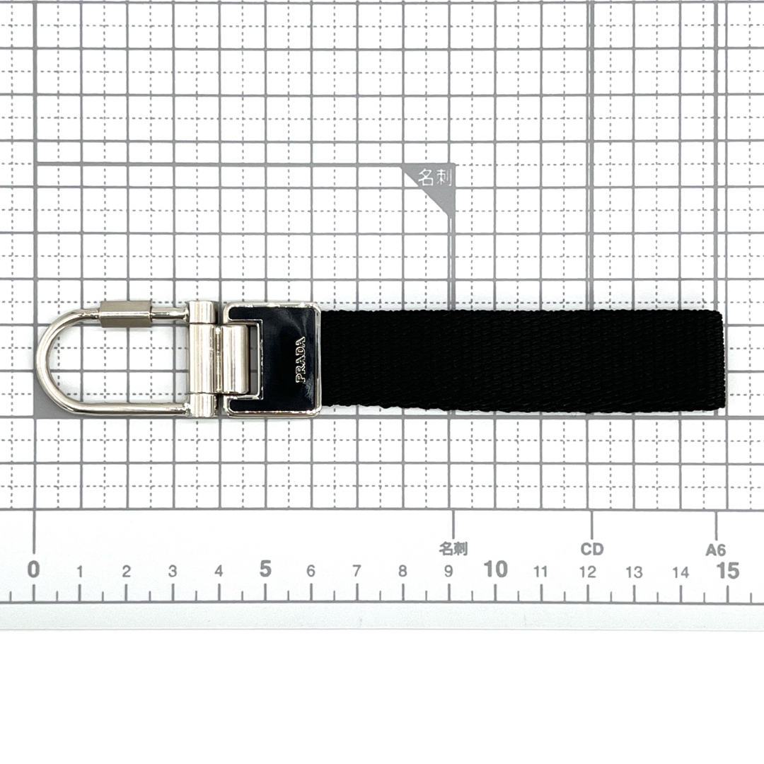 PRADA(プラダ)のプラダ M672 メタル キーホルダー キーリング バッグチャーム 全長15㎝ レディースのファッション小物(キーホルダー)の商品写真