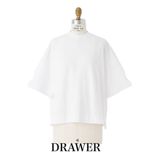 ドゥロワー(Drawer)のDRAWER M.SUMMER1 コットン天竺 スクエアTシャツ(Tシャツ(半袖/袖なし))