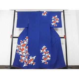 平和屋-こころ店■訪問着　枝花文　正絹　逸品　AAAD6885Bwt(着物)