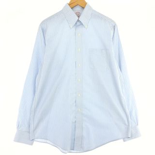 ブルックスブラザース(Brooks Brothers)の古着 ブルックスブラザーズ Brooks Brothers Est.1818 長袖 ボタンダウンストライプシャツ メンズM /eaa442385(シャツ)