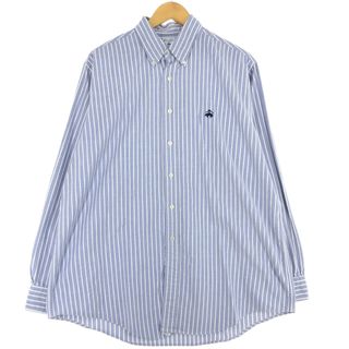 ブルックスブラザース(Brooks Brothers)の古着 ブルックスブラザーズ Brooks Brothers Est.1818 長袖 ボタンダウンチェックシャツ USA製 メンズL /eaa442390(シャツ)