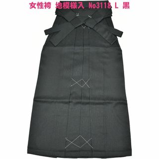 女性袴 地模様入 No3118 L 黒 行灯袴 卒業式 新品 在庫処分♪