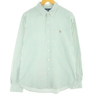 ラルフローレン(Ralph Lauren)の古着 ラルフローレン Ralph Lauren CLASSIC FIT 長袖 ボタンダウンストライプシャツ メンズXL /eaa442206(シャツ)