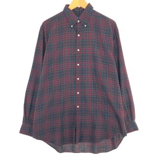 ラルフローレン(Ralph Lauren)の古着 ラルフローレン Ralph Lauren BLAKE 長袖 ボタンダウンチェックシャツ メンズL /eaa442227(シャツ)