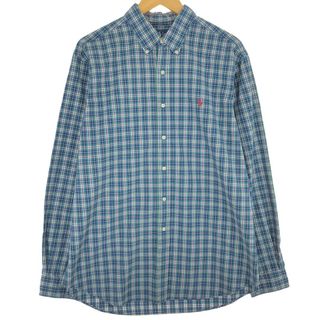 ラルフローレン(Ralph Lauren)の古着 ラルフローレン Ralph Lauren CLASSIC FIT 長袖 ボタンダウンチェックシャツ メンズXL /eaa442228(シャツ)