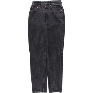 リーバイス(Levi's)の古着 リーバイス Levi's 881 ブラックデニム テーパードデニムパンツ レディースL(w27) /eaa446185(デニム/ジーンズ)