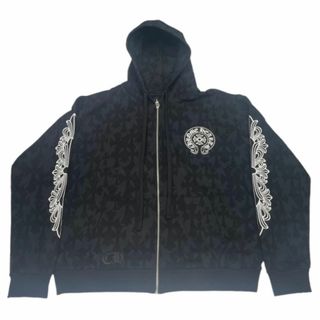 Chrome Hearts - Chrome Hearts W/BLACK Cemrty Print Zip Hoodie M