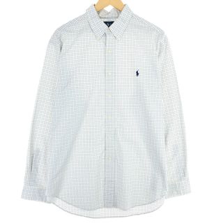 ラルフローレン(Ralph Lauren)の古着 ラルフローレン Ralph Lauren CLASSIC FIT 長袖 ボタンダウンチェックシャツ メンズXL /eaa442221(シャツ)