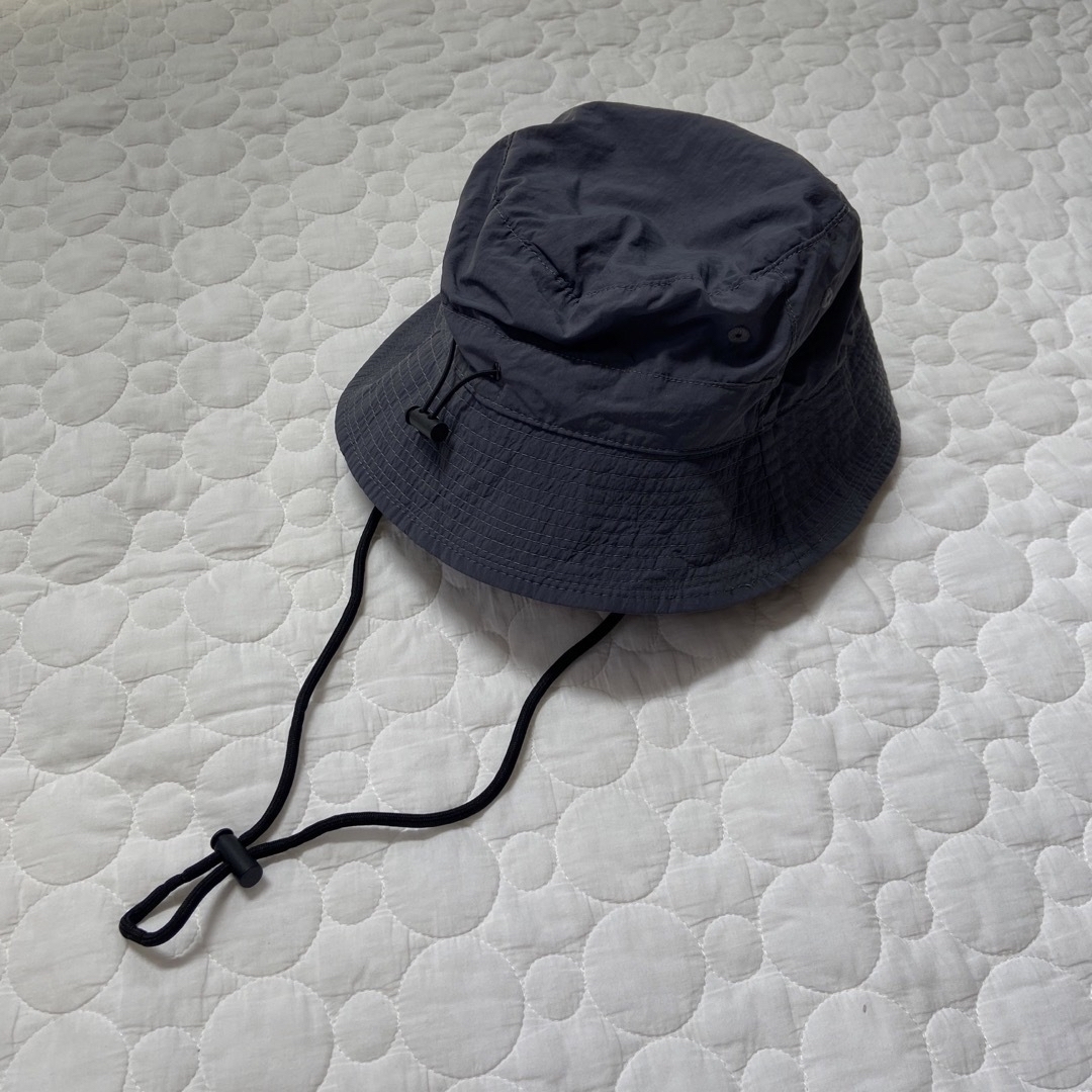折りたたみサファリハット フック付き グレー 登山 ハイキング レディースの帽子(ハット)の商品写真