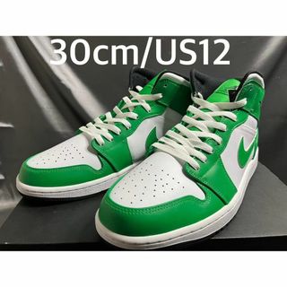 ナイキ(NIKE)の新品30cm NIKE AIR JORDAN 1 MID Lucky Green(スニーカー)