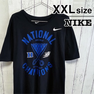 ナイキ(NIKE)のNIKE　Tシャツ　NCAA　バスケットボール　ブラック　ブルー　プリント　ロゴ(Tシャツ/カットソー(半袖/袖なし))
