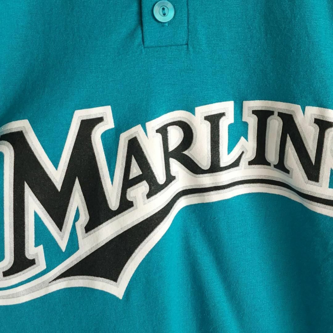 Majestic(マジェスティック)のMサイズ/マジェスティック MLB マイアミマーリンズ 背番号4 半袖Tシャツ キッズ/ベビー/マタニティのキッズ服男の子用(90cm~)(Tシャツ/カットソー)の商品写真