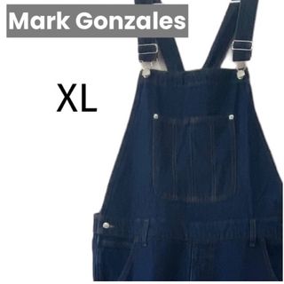 マークゴンザレス(Mark Gonzales)のMark Gonzales デニムオーバーオール XL  マークゴンザレス 古着(サロペット/オーバーオール)