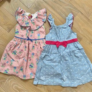 グアム購入 ワンピース 90 2枚セット お揃い 海外子供服(ワンピース)