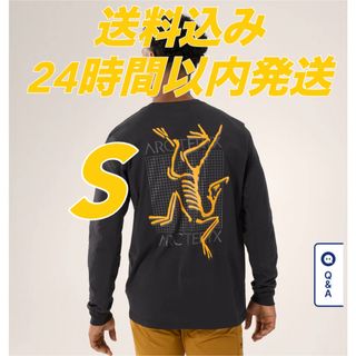 アークテリクス(ARC'TERYX)のARC'TERYX アークマルチバードロゴ ロングスリーブ LS 黒 長袖 新品(Tシャツ/カットソー(七分/長袖))