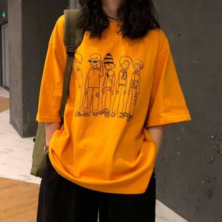 レディース tシャツ コーデ かわいい 半袖 ゆったり 人気 インナ ダンス(Tシャツ(半袖/袖なし))