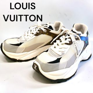 LOUIS VUITTON - 【美品】ルイヴィトン スニーカー ラン55 ライン モノグラム 37 24cm