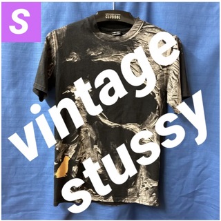 ステューシー(STUSSY)の【デザイン♪オールド　ステューシー】　vintage stussy Sサイズ(Tシャツ/カットソー(半袖/袖なし))