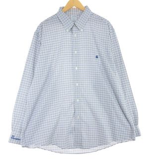 ブルックスブラザース(Brooks Brothers)の古着 ブルックスブラザーズ Brooks Brothers Est.1818 長袖 ボタンダウンチェックシャツ メンズXXL /eaa442378(シャツ)