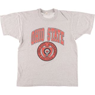 スクリーンスターズ(SCREEN STARS)の古着 80年代 スクリーンスターズ SCREEN STARS OHIO STATE オハイオ州立大学 カレッジTシャツ USA製 メンズL ヴィンテージ /eaa445856(Tシャツ/カットソー(半袖/袖なし))