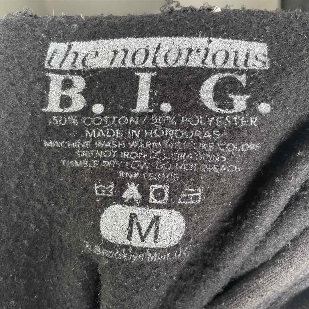 the notorious b.i.g ビギー パーカー ブラック Mラッパー メンズのトップス(パーカー)の商品写真