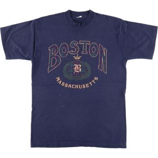 古着 90年代 BOSTON  ボストン大学 カレッジTシャツ メンズM ヴィンテージ /eaa445859(Tシャツ/カットソー(半袖/袖なし))