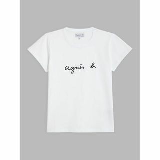 agnes b. - 【美品】アニエスベー　S137 TS ロゴTシャツ　１（S）白