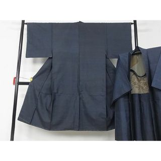 平和屋-こころ店■男性　本場大島紬　アンサンブル　亀甲柄　正絹　逸品　AAAD6684Bwt(着物)