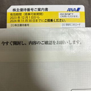 エーエヌエー(ゼンニッポンクウユ)(ANA(全日本空輸))のANA 株主優待(航空券)