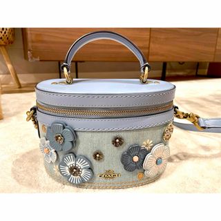 コーチ(COACH)のCOACH コーチ　ショルダーバッグ　デニム地　美品(ショルダーバッグ)