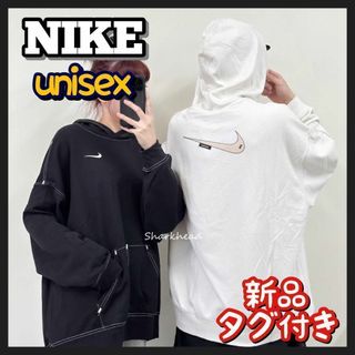 ナイキ(NIKE)の完売品 新品 タグ付き NIKE ビックシルエット パーカー ドロップショルダー(パーカー)