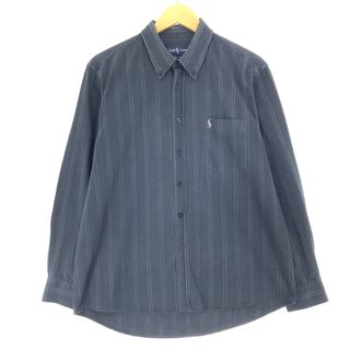 ラルフローレン(Ralph Lauren)の古着 ラルフローレン Ralph Lauren 長袖 ボタンダウンストライプシャツ メンズXL /eaa446934(シャツ)