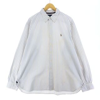 ラルフローレン(Ralph Lauren)の古着 ラルフローレン Ralph Lauren CLASSIC FIT 長袖 ボタンダウンストライプシャツ メンズXXL /eaa446936(シャツ)