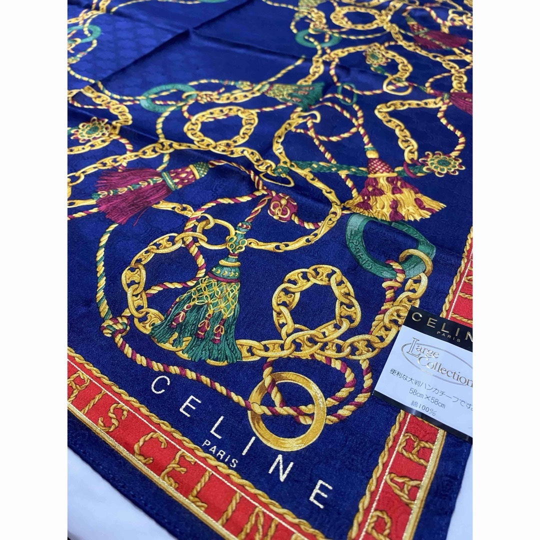 celine(セリーヌ)のセリーヌ CELINE スカーフ 大判ハンカチ ブランドハンカチ レディースのファッション小物(バンダナ/スカーフ)の商品写真